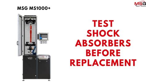 drop test shock absorber|how to check shock absorbers.